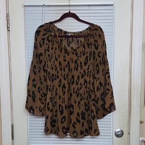 Elegant Leopard Print Blouse for Women